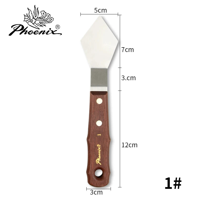 1PC Large Paint Palette Knife Stainless Steel Spatula Color Mixing Art Supplies for Oil, Acrylic, Canvas, Watercolor Painting