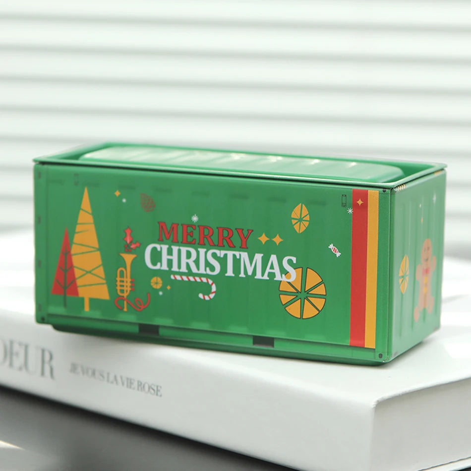 Mini Iron Storage Box Miniature Storage Iron Box Creative Decoration Collect Small Item Desktop Mini Container Model Xmas Gifts