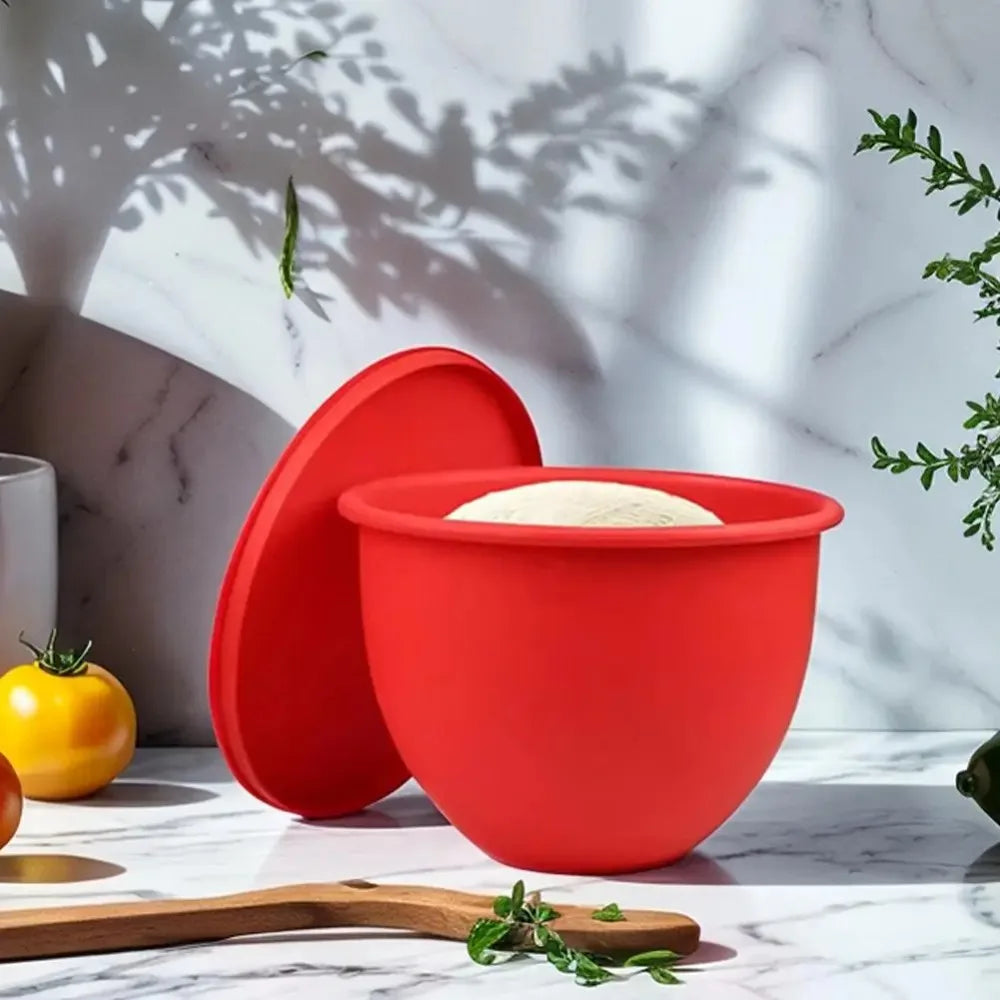 Stand Mixer Silicone Bowl Insert with Lid Dishwasher Microwave Safe Liner Reusable Kitchen Baking Accessory Easy Clean Non-Stick