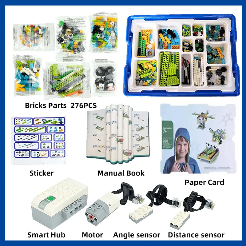 NEW WeDo 2.0 Core Set Robotics STEM Boxed Kit Compatible with 45300 We-Do Building Blocks DIY Educational Toys Christmas Gifts