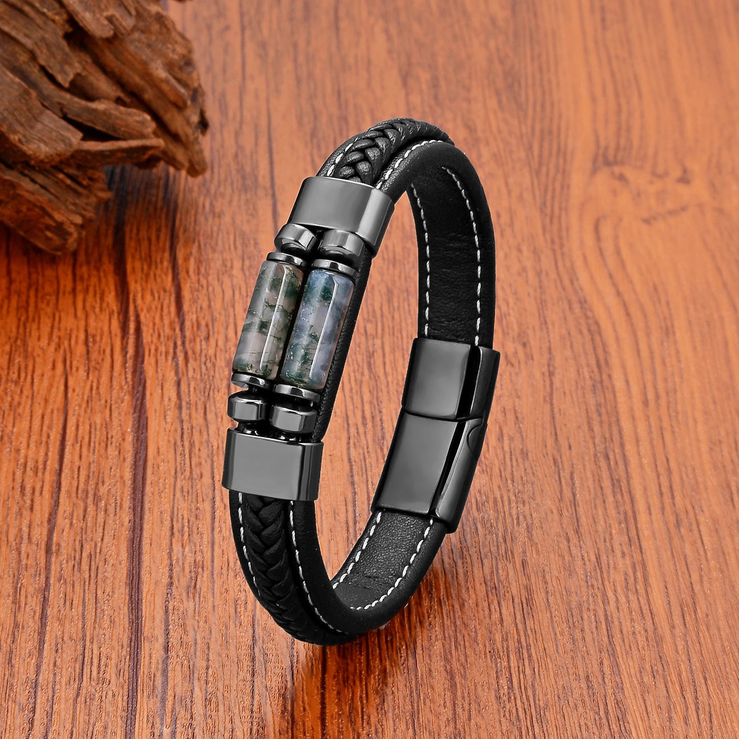 Natural Tiger Eye Agates Crystal Beads Handmade Bracelets Bohemia Style Men Women Leather Bangles 2023 Fashion Jewelry Gifts