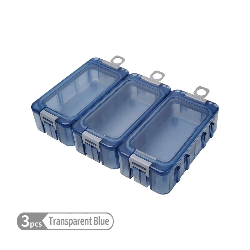 New 3Pcs Fishing Box Mini Plastic Accessories Storage Box Hook Organizer boxes Bait container Carp Tool Case with Luminous