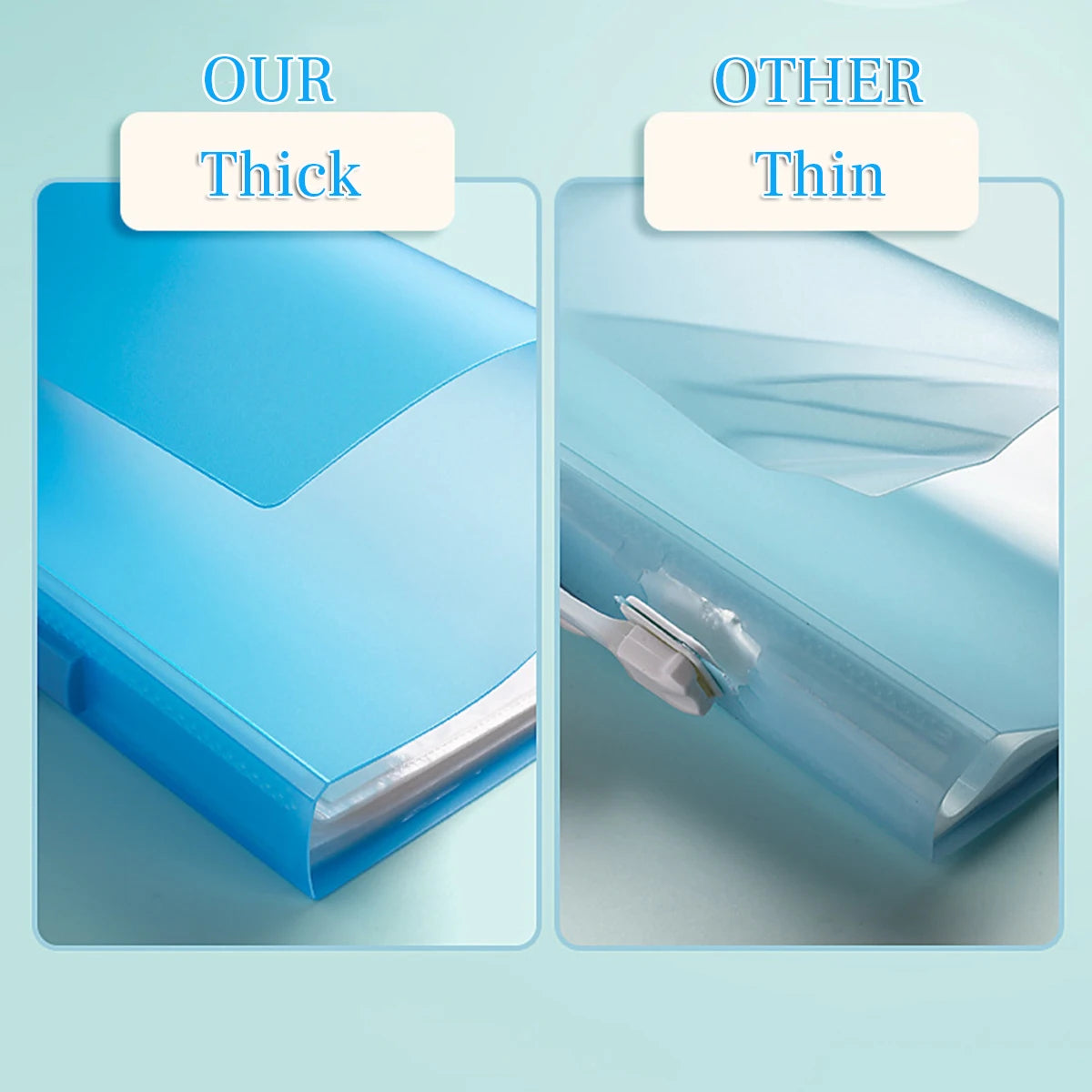 Drawing Paper Folder Diamond Painting Photo Album Storage Book Portfolio Presentation Storage Book Clear Folder Stationery