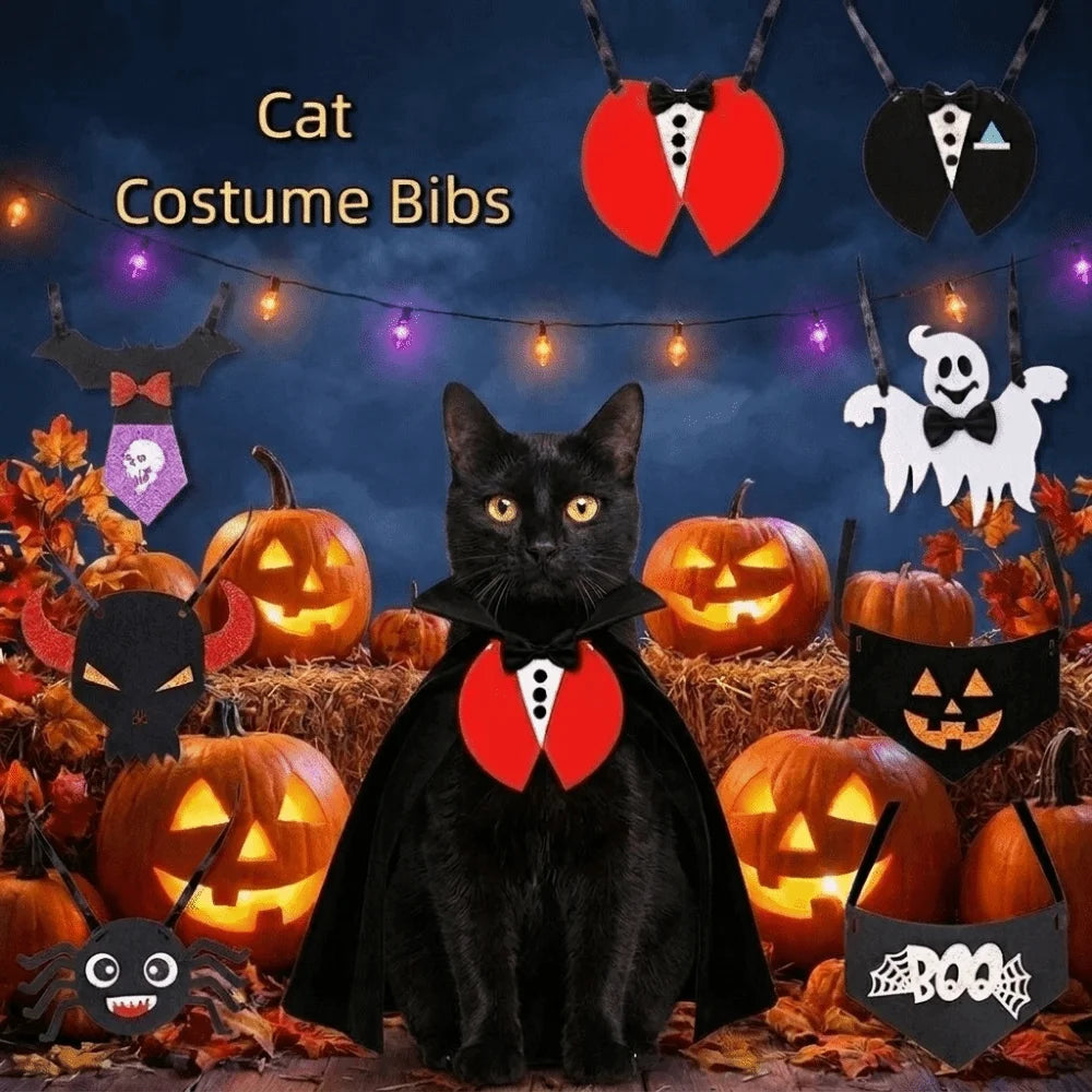 Felt Goose Halloween Outfit Cute Adjustable Dog Halloween Costume Bib Decorative Pet Triangular Scarves Halloween Accessories
