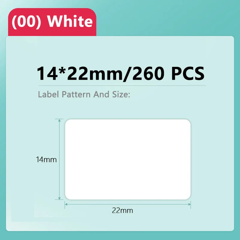 Niimbot D11/D101/D110 Mini Portable Printer White Tape Sticker Papers Waterproof  Anti-Oil No Glue Thermal Label Printer New