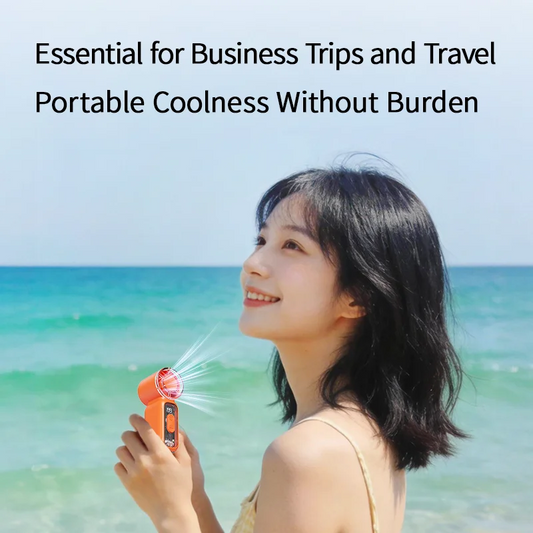 Best Selling Summer Super Mini Rechargeable Handheld High Speed Fan Powerful Wind Ultra-Quiet Fan Digital Display