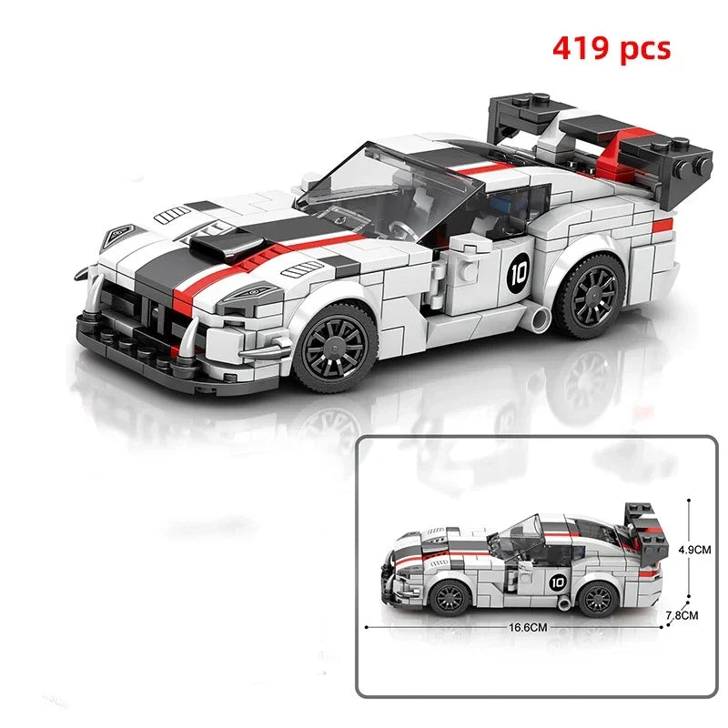 Speed Series Racing Sports Vehiclea Technique Car Supercar Building Blocks Set Bricks Classic MOC Model Toys For Kids