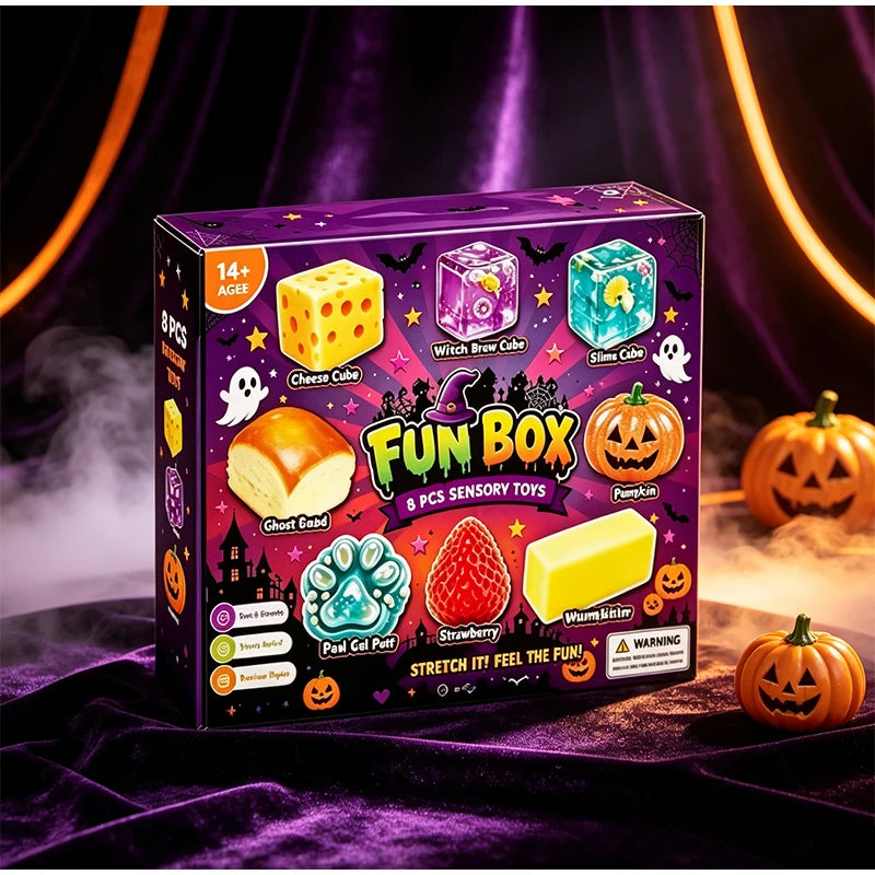 2026 New Halloween Squishy Bun Advent Calendar Mystery Bun Countdown Box Slow Rising Dumpling Fidget Toy for Stress Relief Gift