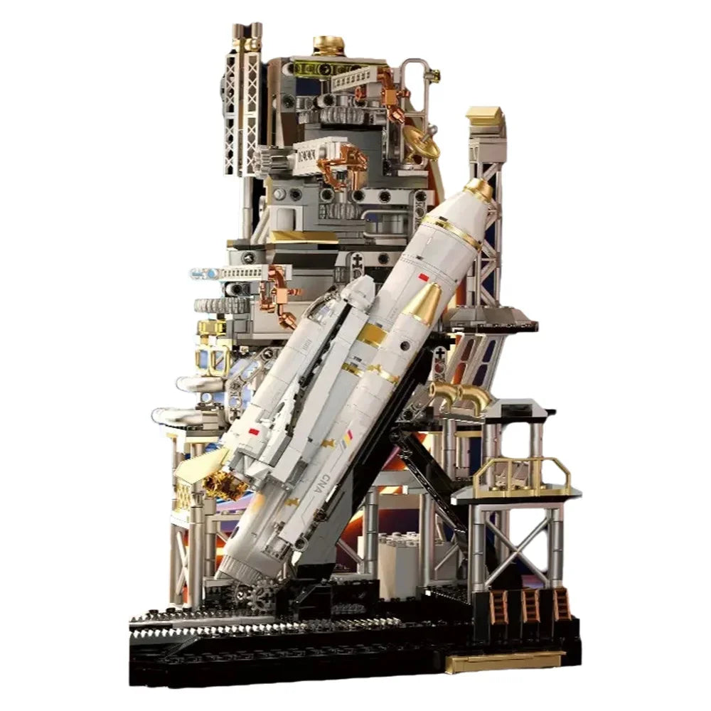 Space Launch Centre Building Blocks Space Station Aircraft Spaceship Assembly Model Bricks Creative Toy STEM Adults Gifts 914pcs