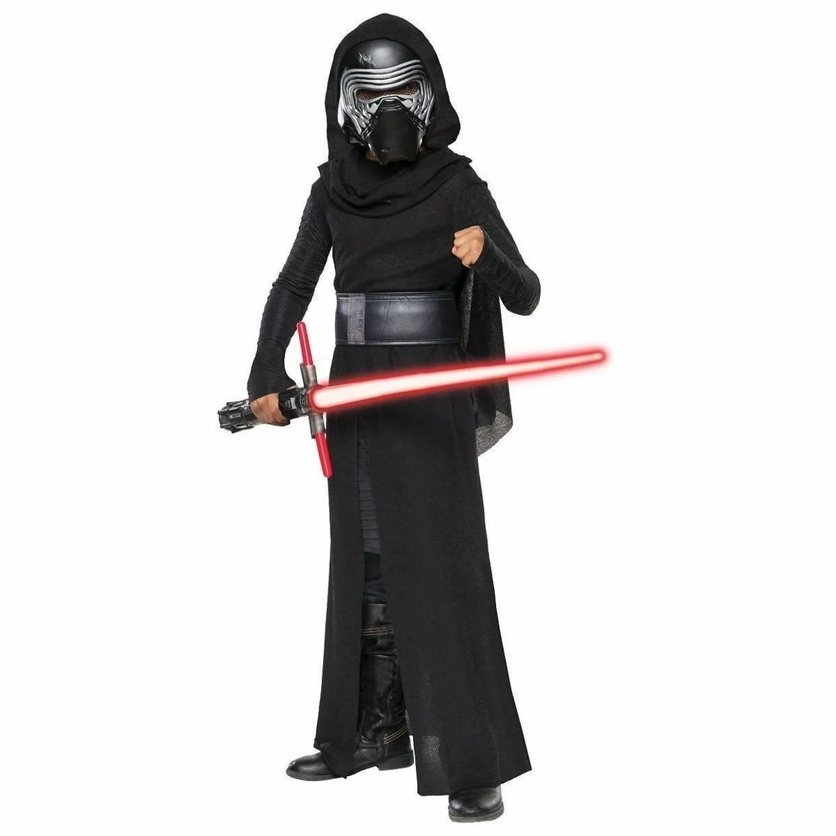 Boys Ben Solo Cosplay Kylo Ren Costume for Kids Jedi Robe with Mask Halloween Outfits