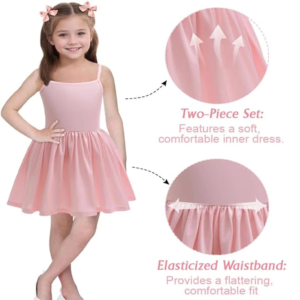 Pink Glinda Cosplay Costume Dress Halloween Dance Party Show for Girls Kids clothing Set Role-Playing Dreamy Outfit