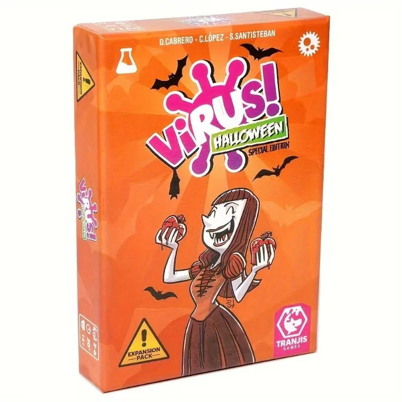Family Strategy Card Game Set Virus Series 1&2 & Halloween Adult Party Board Game Youth Group Interactive Entertainment