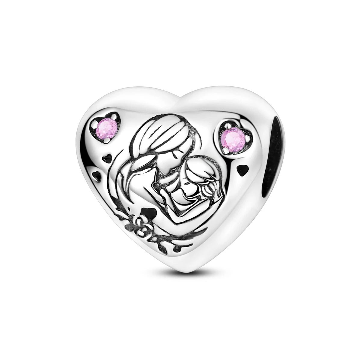Woman Charms 925 Sterling Silver Beads MOM Mother Day Fit Bracelet Making Female Jewelry Gift