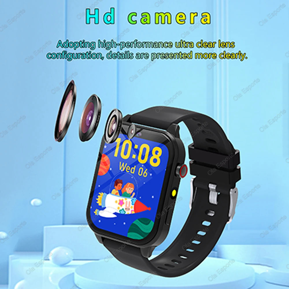 2026 New Smart Watch Kids 1.83 Inch Display 18 Games Sleep Monitor Camera Alarm Clock Children Kids Smartwatch Boys Girls Gifts