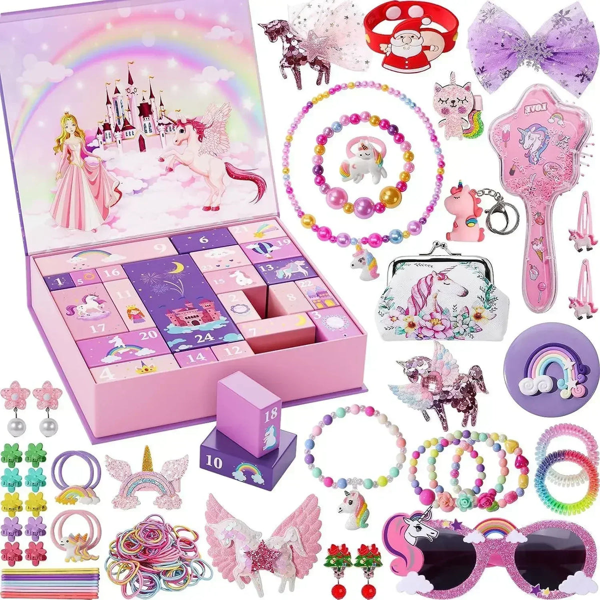 Mermaid Jewelry Advent Calendar – 24-Day Christmas Hairpin Gift Box