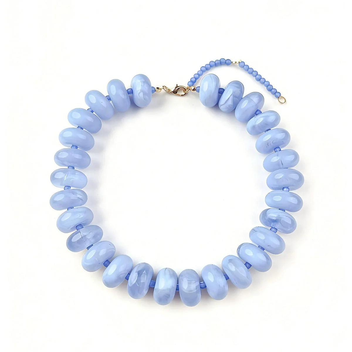 Bohemian Fashion Casual Dopamine Resin Bead Necklace Charms Chunky Jewelry Suitable for Women Daily Vacation Wear