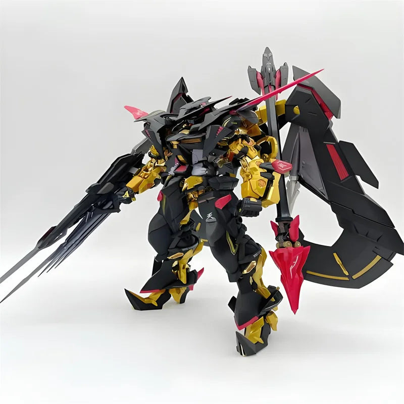 HG 1/144  Astray Gold Frame Assembly Model Kit Action Figures With Flight Pack Weapons Set Desktop Ornament Gift Anime Figure