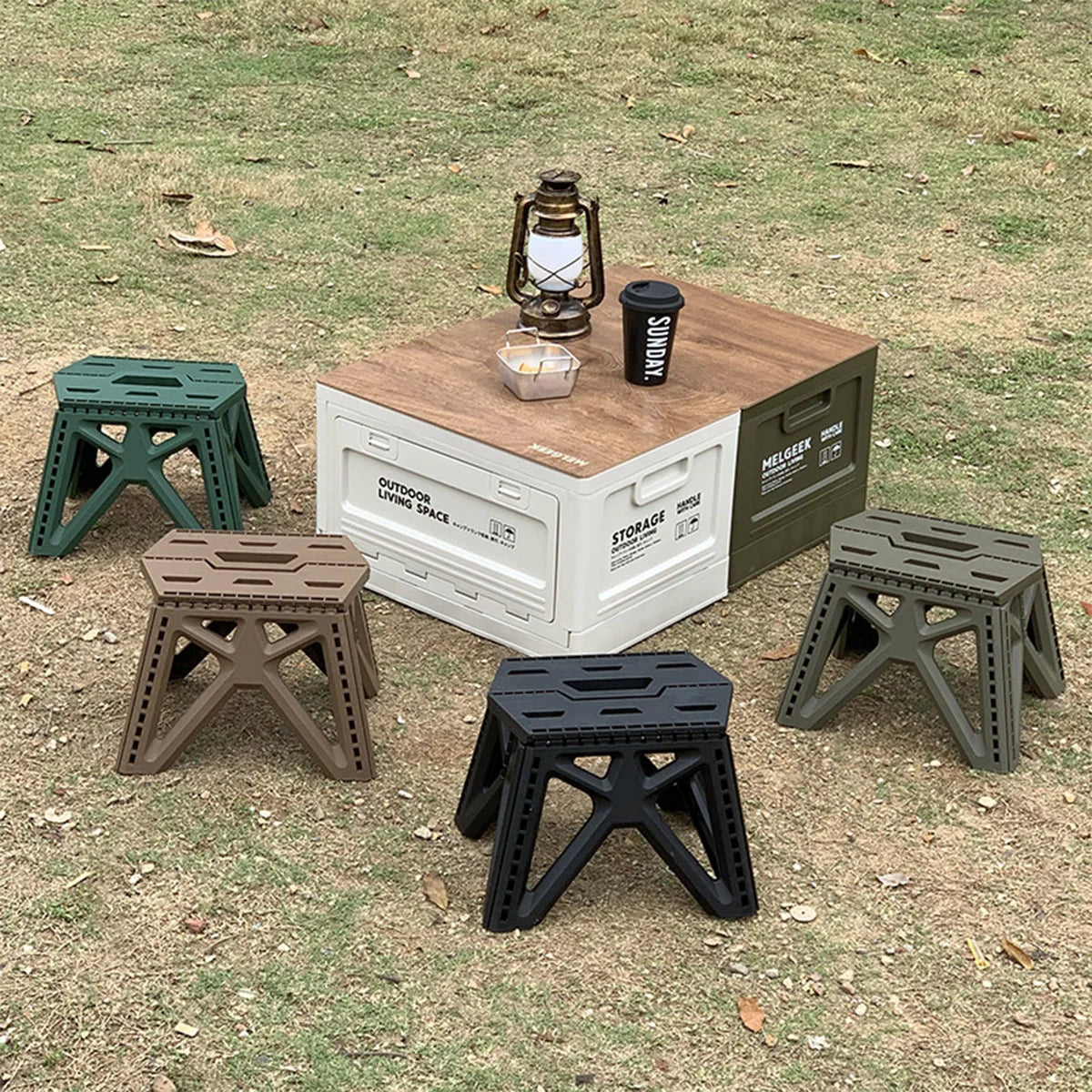 Portable Folding Chair High Load Bearing Durable Foldable Small Stool for Indoor/Outdoor Use, Camping, Hiking, Fishing, BBQ