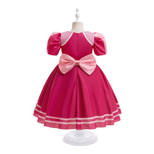 Cartoon Dog Girl Dresses Christmas Costume Halloween Skye Birthday Kids Clothes Stage Performance Bow Party Princess Girls Dress