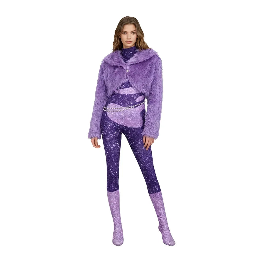 Gazelle Cosplay Costume Carnival Party Female Singer Stage Performance Outfits Halloween Anime Zootopia Dress Up Clothes Set