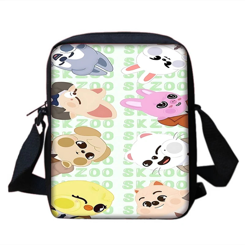 Child School S-Skzoo-o k-Kpop Stray Kids Backpack With Shoulder Bag Pencil Bags School Bags for Boys Girls Best Gift