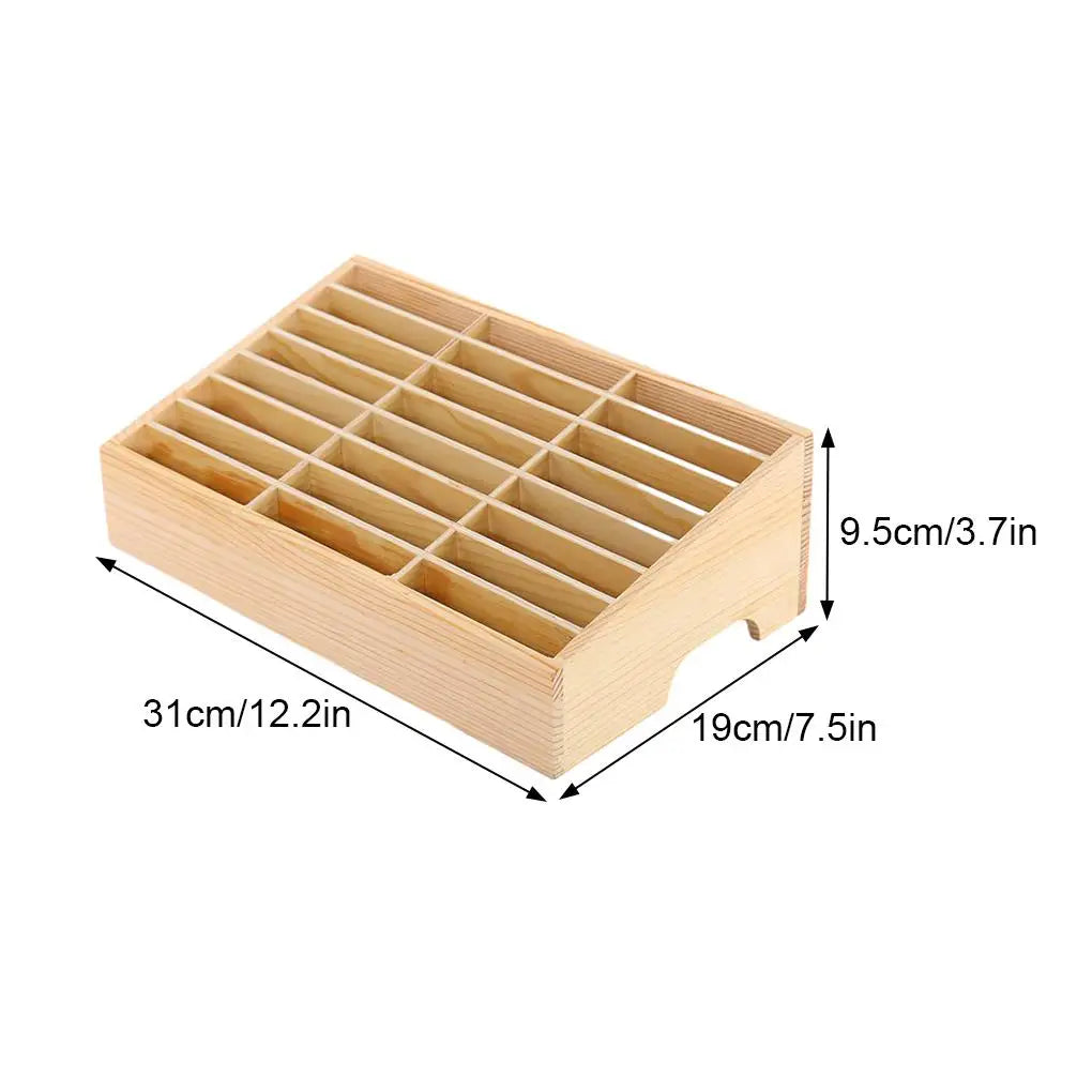 24/12 Cells Mobile Phone Storage Box - Clear Texture Light And Convenient Large Capacity Stable And Thick Easy To Take Organizer