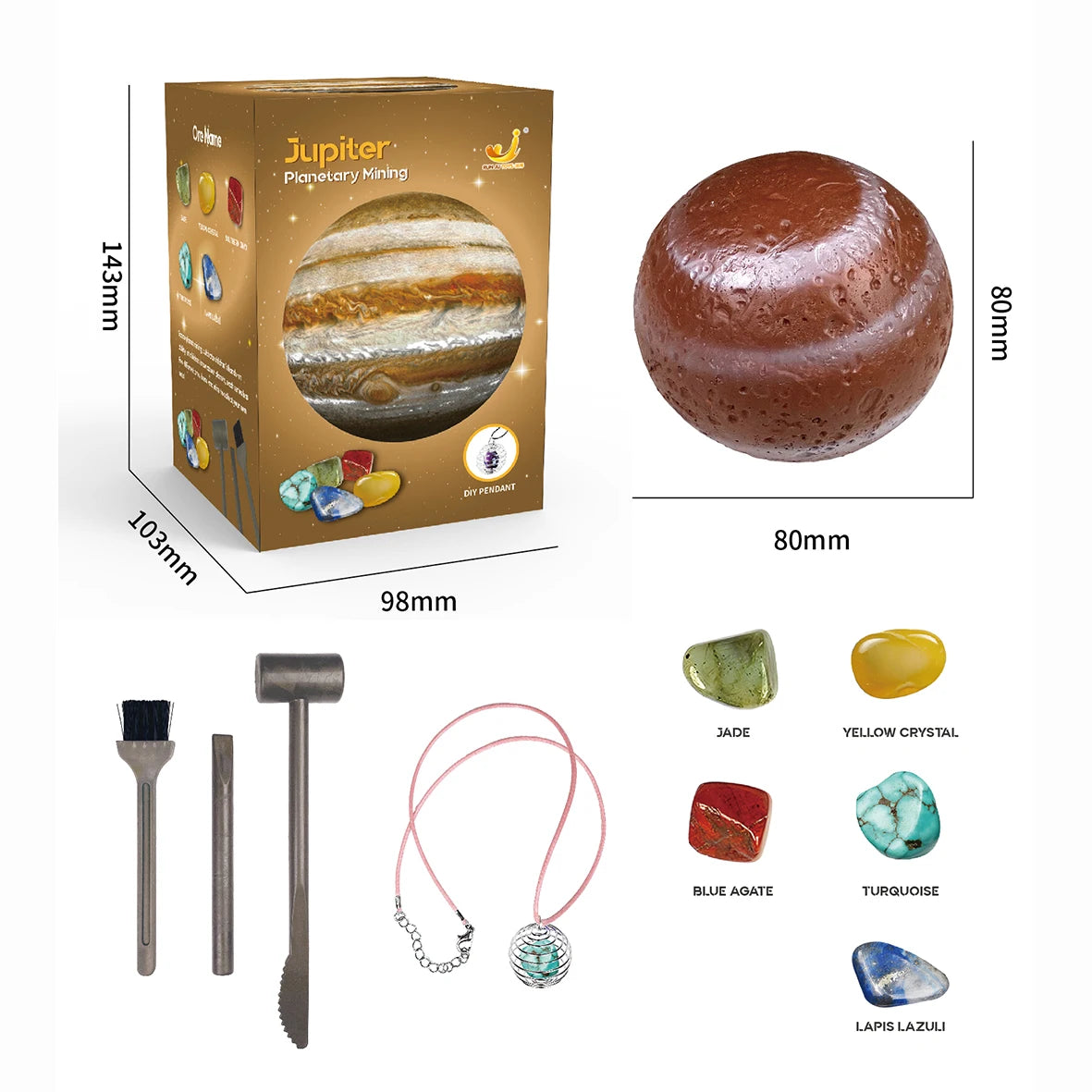 Children Archaeological Digging Toy Treasure Planet Gem Ore Exploration of The Solar System Mining Science Educational Toys