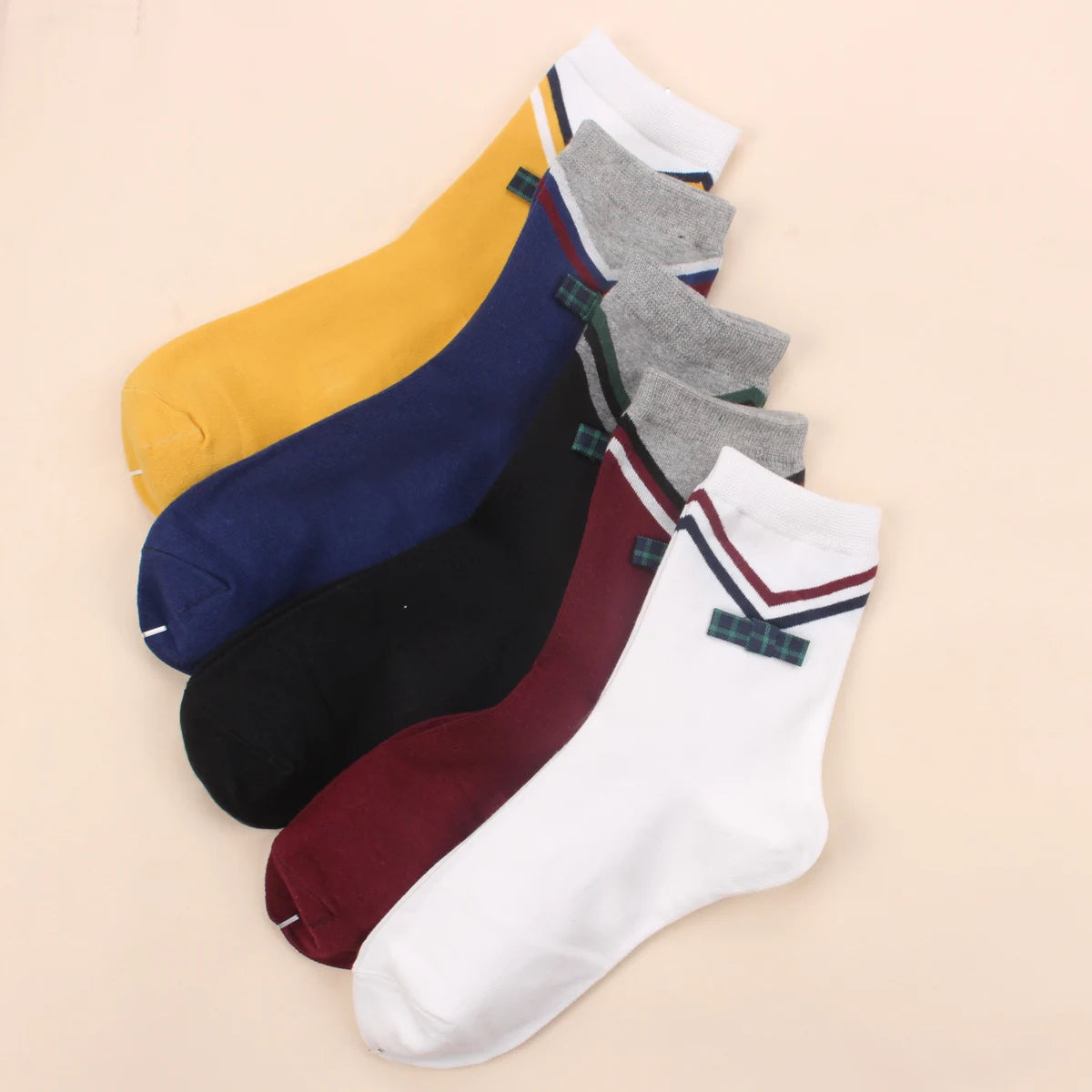 5 Pairs/Set Funny Socks Women Cute Middle Tube Socks Aesthetic Fun Socks Kawaii Cartoon Spring Summer Crew Socks