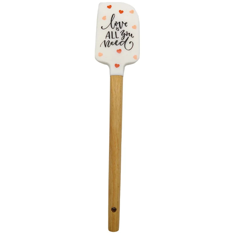 1Pcs Cream Cake Silicone Baking Spatula Scraper Non-stick Kitchen Butter Pastry Blenders Salad Mixer Batter Pies Cooking Tools