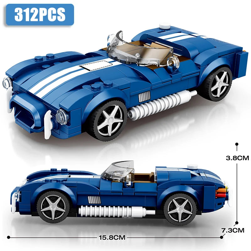 Speed Series Racing Sports Vehiclea Technique Car Supercar Building Blocks Set Bricks Classic MOC Model Toys For Kids