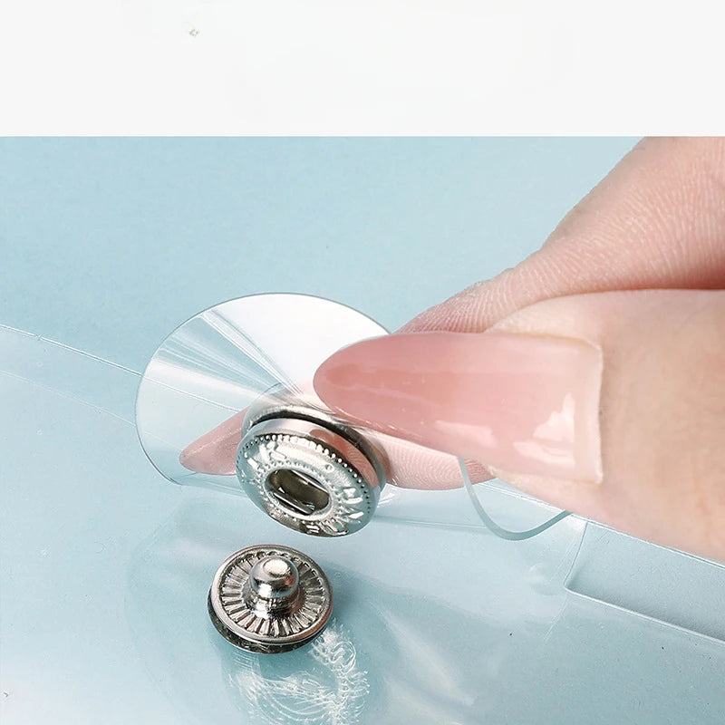 A5 A6 A7 B5 A4 Transparent Double Button Loose Leaf Binder Notebook Cover Note Book Journal Planner Office Stationery Supplies