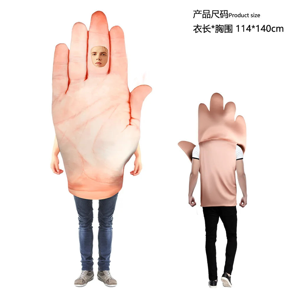 Halloween Costume Cosplay Hand Foot Outfits Friends Couple Funny Dress up Idea Stage Performance Carnival Party for Man Woman