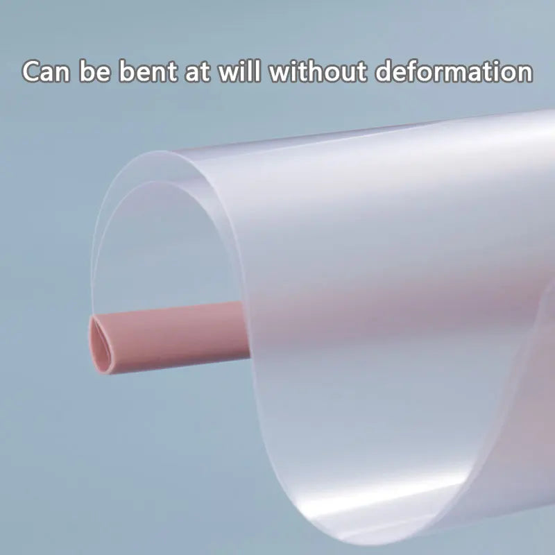 5pc/set A4 Transparent Folder Thickened Plastic Folder File Waterproof Test Paper Storage Bag Office Document Classification Bag