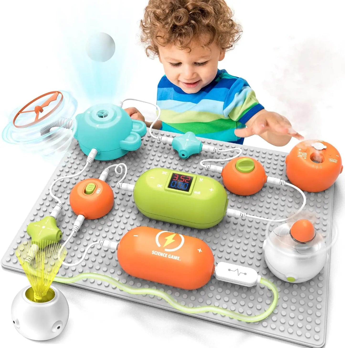 STEM Science Kit for Kids - Electronics Exploration Toy, 31 Parts & 300+ Projects, No Soldering, Ages 3-12
