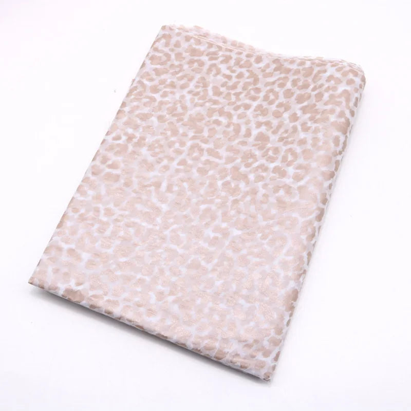 10pcs Gold Tissue Paper DIY Gift Wrapping Paper  Handmade Craft  Leopard Star Pattern  Floral Packaging Material Arts Supplies