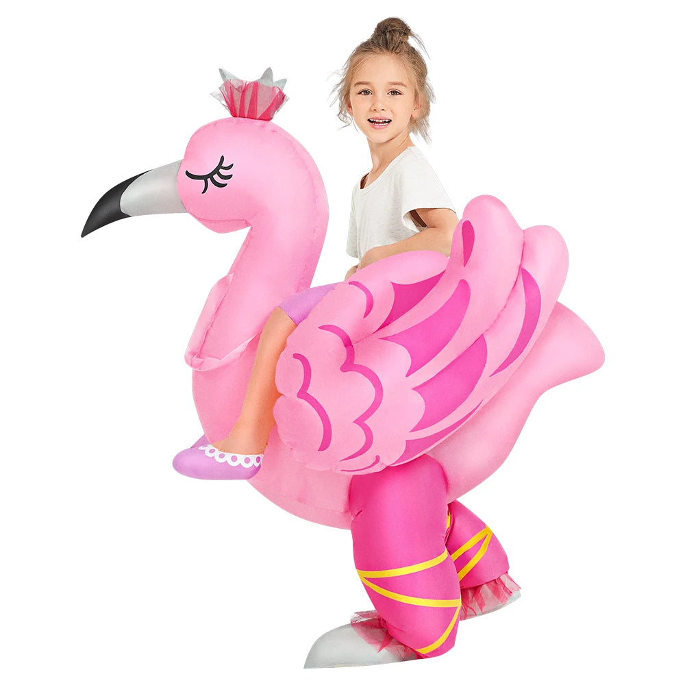 Kids Child Dinosaur Unicorn Inflatable Costume Cute Funny Clothing For Boys Girls Halloween Christmas Performance Party Suits