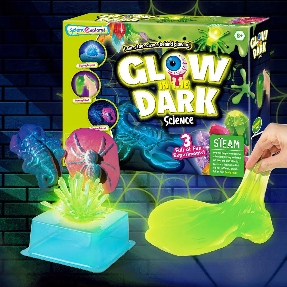 Science Experiment Kit Magic Science/Bouncy Ball/Soap/Disgusting Gross Slime  STEM TOYS for Kids Funny Science Explore Gifts