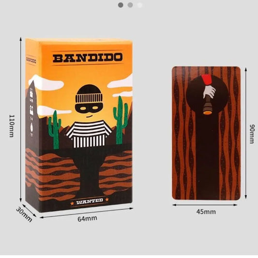 BANDIDO BANDIDA Puzzle Board Game for 1-4 Players, 15min Family Party Game, Fun Strategy Game