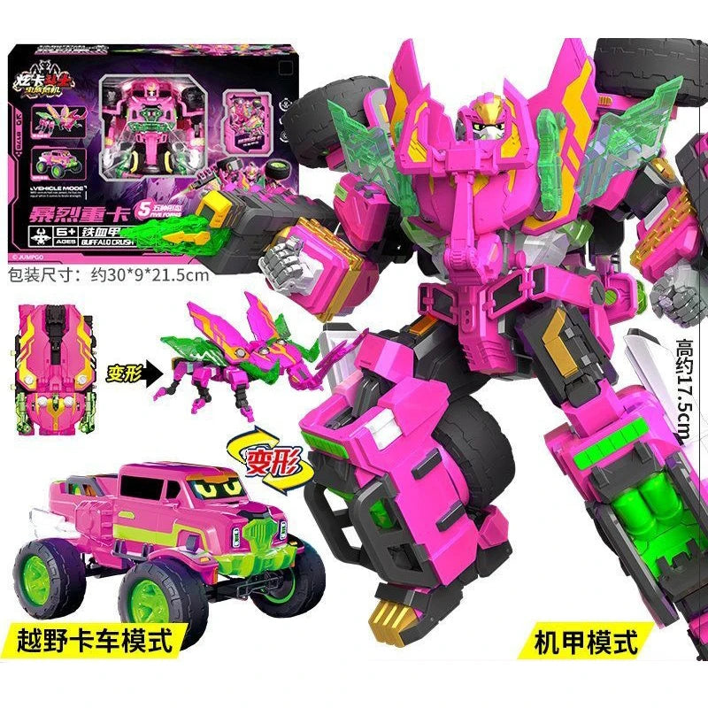 Metal Cardbot Insect Crisis Blue Cop S Dexter Shaoow X Wilogliaroy Transforming Robot Car Action Figure Transformation Toy Gift