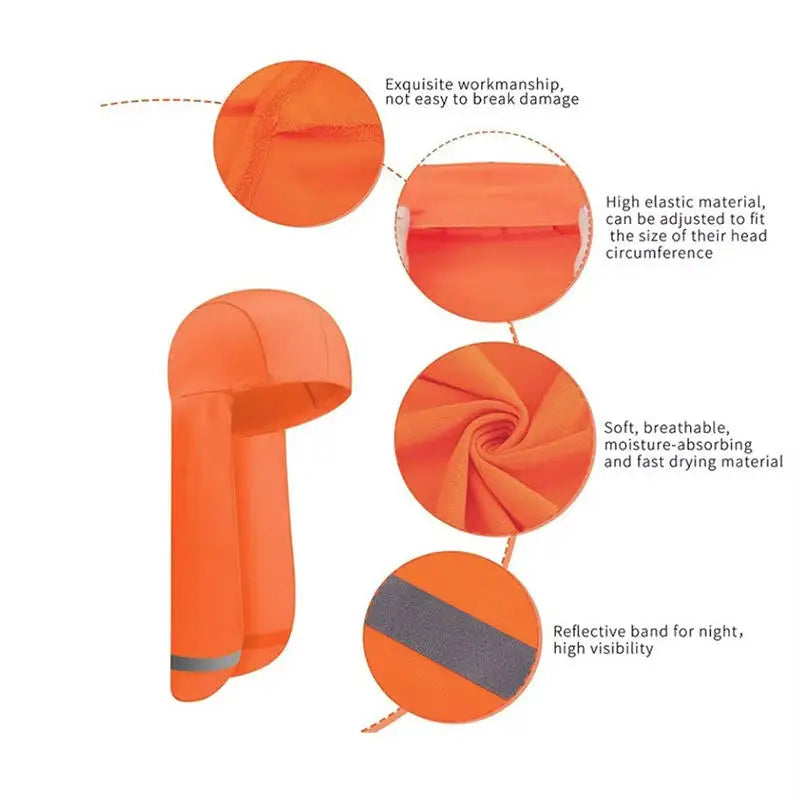 Cooling Cap Elastic Sun Shade Hat Wide Brim Neck Shield Elastic Hard Cap UV Protection to Cover Neck for Fishing Riding
