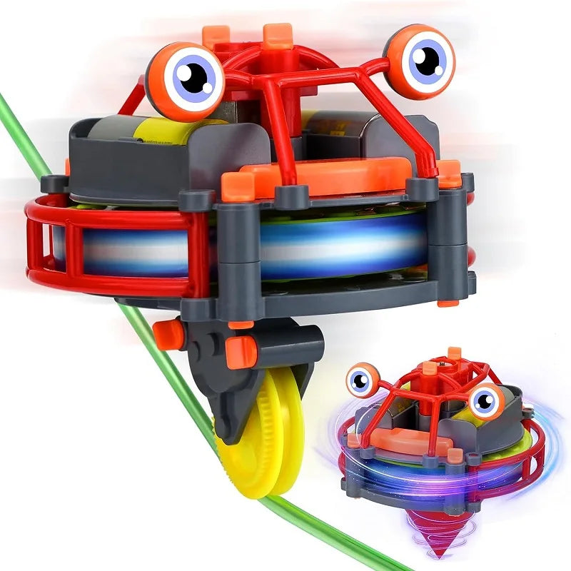 Novelty Magical Tumbler Unicycle Robot Electric Toy Tightrope Walker Balance Spin Car Assembling Interesting Gifts for Boys Girl