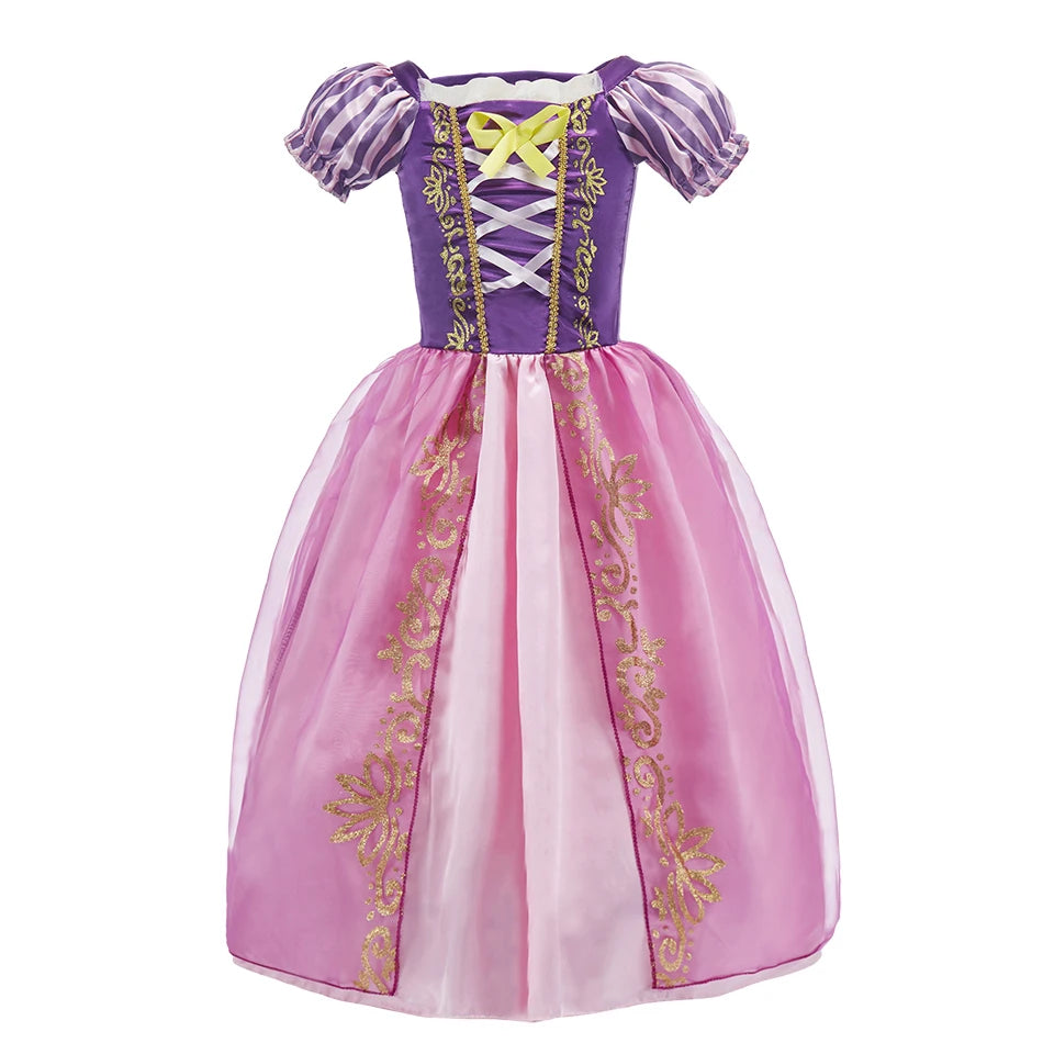 Baby Girl Rapunzel Costume Children Sleeping Beauty Belle Sofia Dress Kids Halloween Carnival Party Princess Dress Girl Disguise