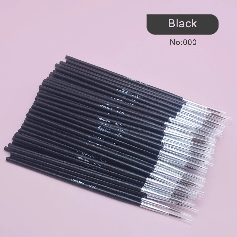 100Pcs/Set Fine Hand-painted Thin Hook Line Pen Multicolor Baton Drawing Art Pen Paint Brush Art Supplies Nylon Brush Special
