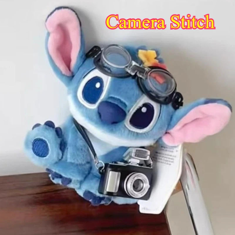 Anime Disney Cross-Dressing Stitch Doll Western Cowboy-Style Knight Hat Stitch Toy Bag Keychain Decor Kids Cute Gift Stitch Doll