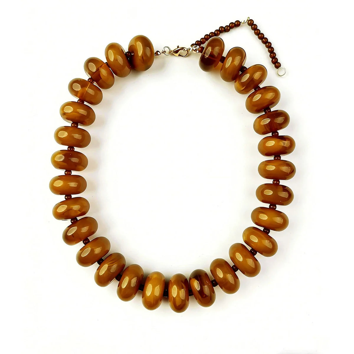 Bohemian Fashion Casual Dopamine Resin Bead Necklace Charms Chunky Jewelry Suitable for Women Daily Vacation Wear