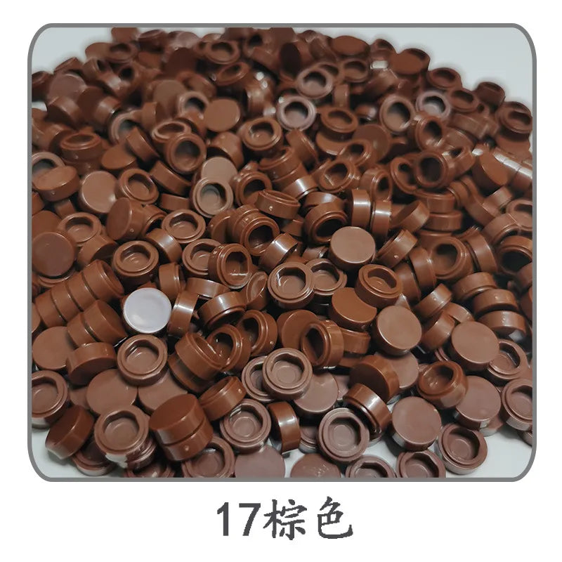 500pcs 1x1 Round  98138 Pixel Art Remix Building Block Toy Mosaic Drawing Series