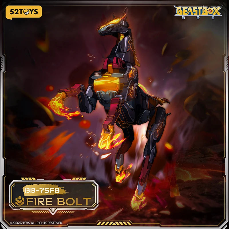 52TOYS BEASTBOX BB-75FB FIRE BOLT Transformation Collectible Converting Action Figure Toys Gift
