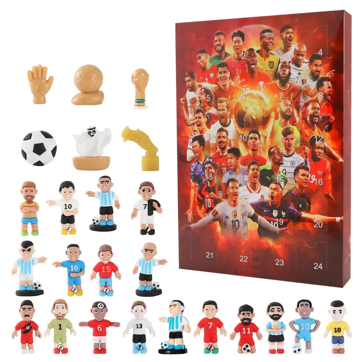 Soccer Fan Advent Calendar – 24-Day Sports Christmas Countdown (1/2/3 Pack)