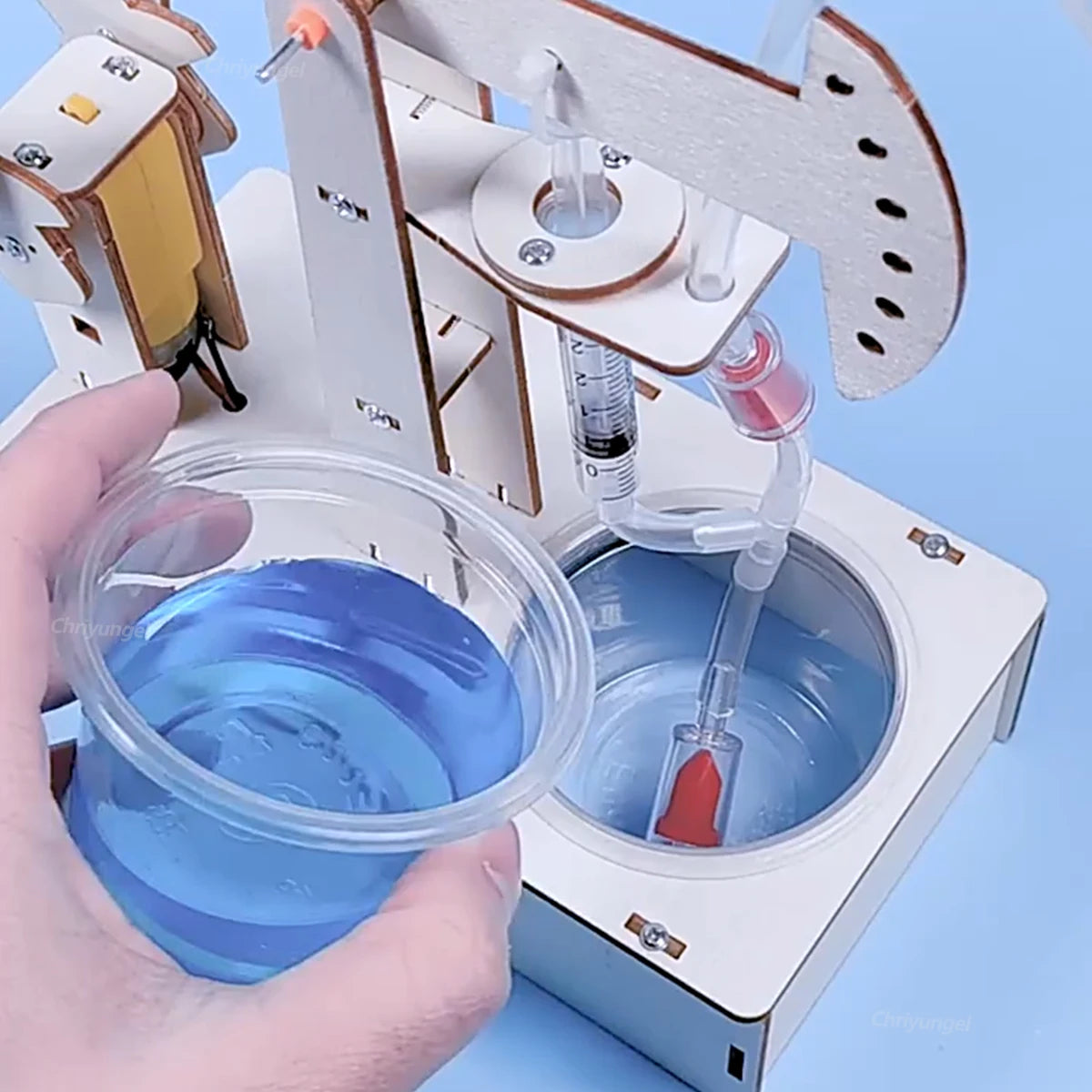 Kids STEM Toys DIY Pumping Unit Model Kit School Water Pump Physics Experiment Educational Building Project Gift
