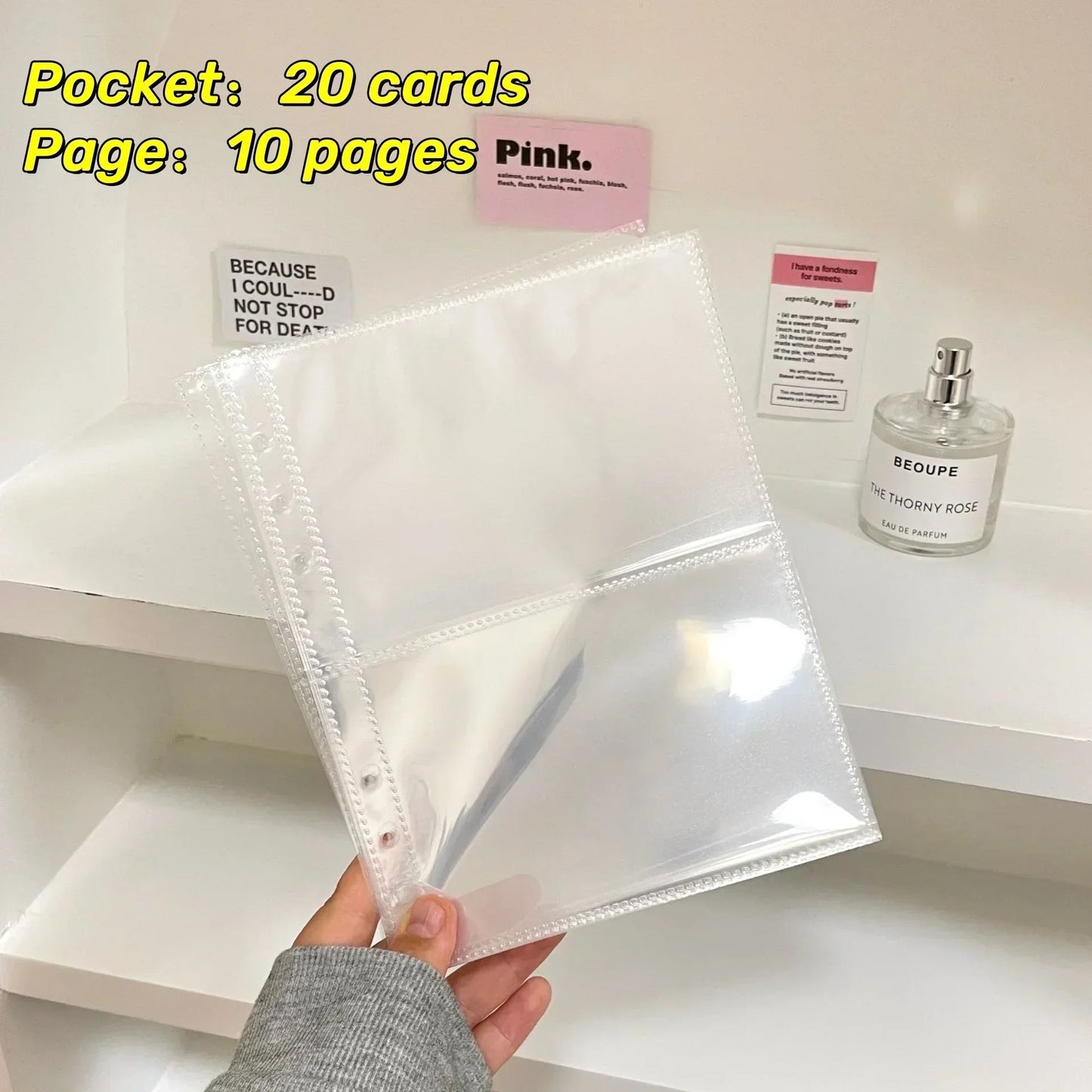 10PCS 1/2/4 Grids Photo Album A5 Inner Page Photocard Binder Photo Sleeve 6 Ring Refill Inner Page Photocard Kpop 포토카드 바인더